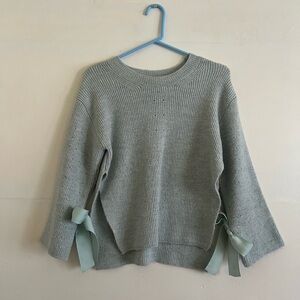 Topshop - Slit sweater with bows